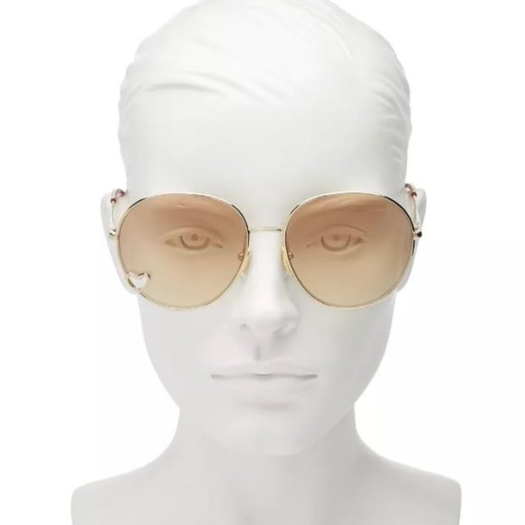 NEW, SOLD OUT - CHLOE Women's Round Sunglasses - Picture 1 of 13